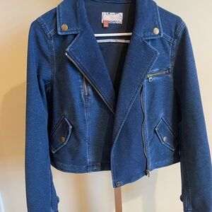 Blue Denim Moto Jacket